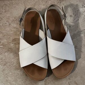 Vagabond Shoemakers White Leather Sandals